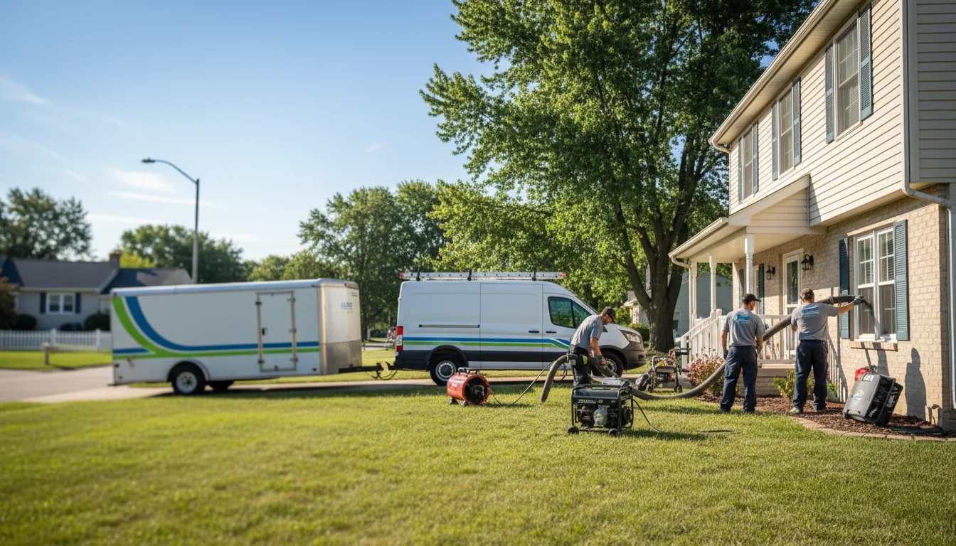 Flooded Basement Restoration And Cleanup With Repair in Siren, WI near me